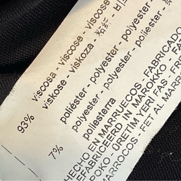 Zara Balloon Sleeve Ruffle Baby Doll A Line Tiered Mini Dress Size L Black - Picture 10 of 13